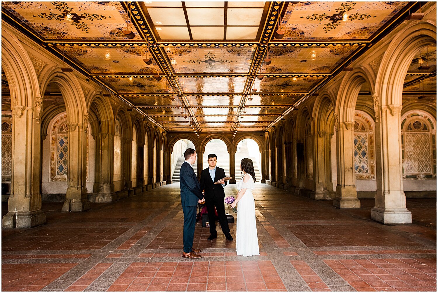 Apollo Fields  Long Island Wedding Photography Blog — Bethesda Fountain  Elopement in NYC's Central Park